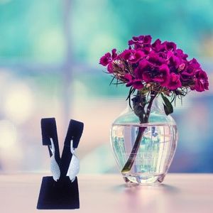 Silver dangling earrings